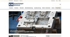 Desktop Screenshot of kunststoff-magazin.de